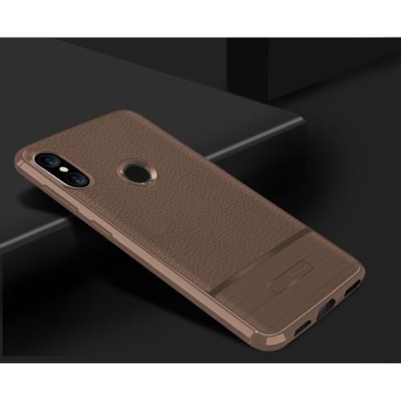 Litch tartós zselés borítás Xiaomi Mi A2 Lite készülékhez - barna