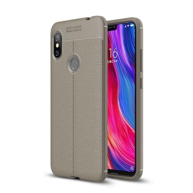 Litch tartós zselés tok Xiaomi Redmi Note 6 Pro - szürke