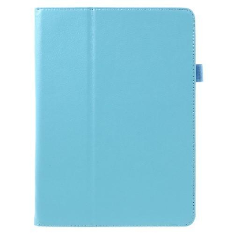 Litch PU bőr tok állvány funkcióval iPad Pro 9.7 készülékhez - világoskék színben