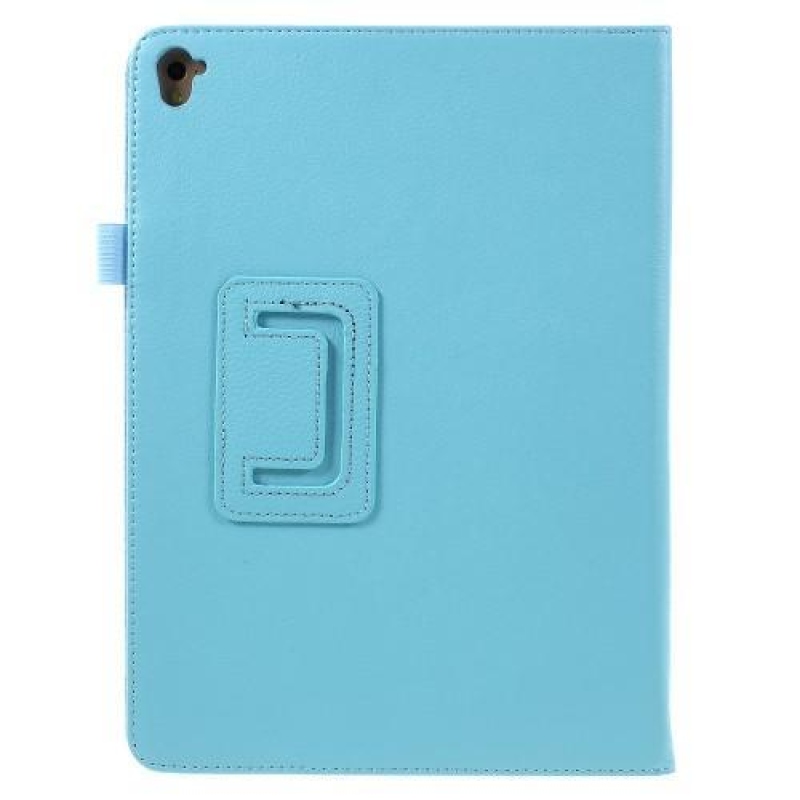 Litch PU bőr tok állvány funkcióval iPad Pro 9.7 készülékhez - világoskék színben