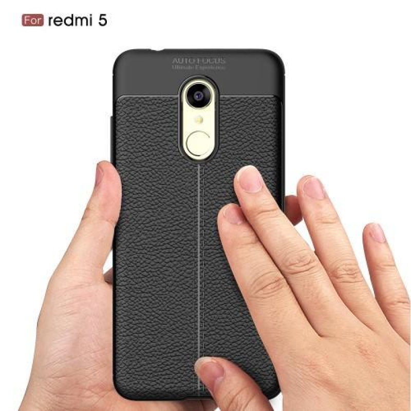 Litch texturált tartós tok Xiaomi Redmi 5 - szürke