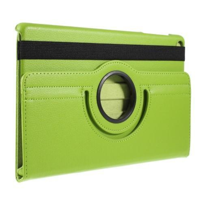 Litchi 360 forgatható tok Samsung Galaxy TAB A 10.1 (2019) SM-T510/SM-T515 táblagéphez - zöld színű