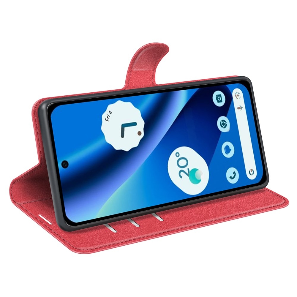 Litchi könyv tok a Google Pixel 10a készülékhez - piros