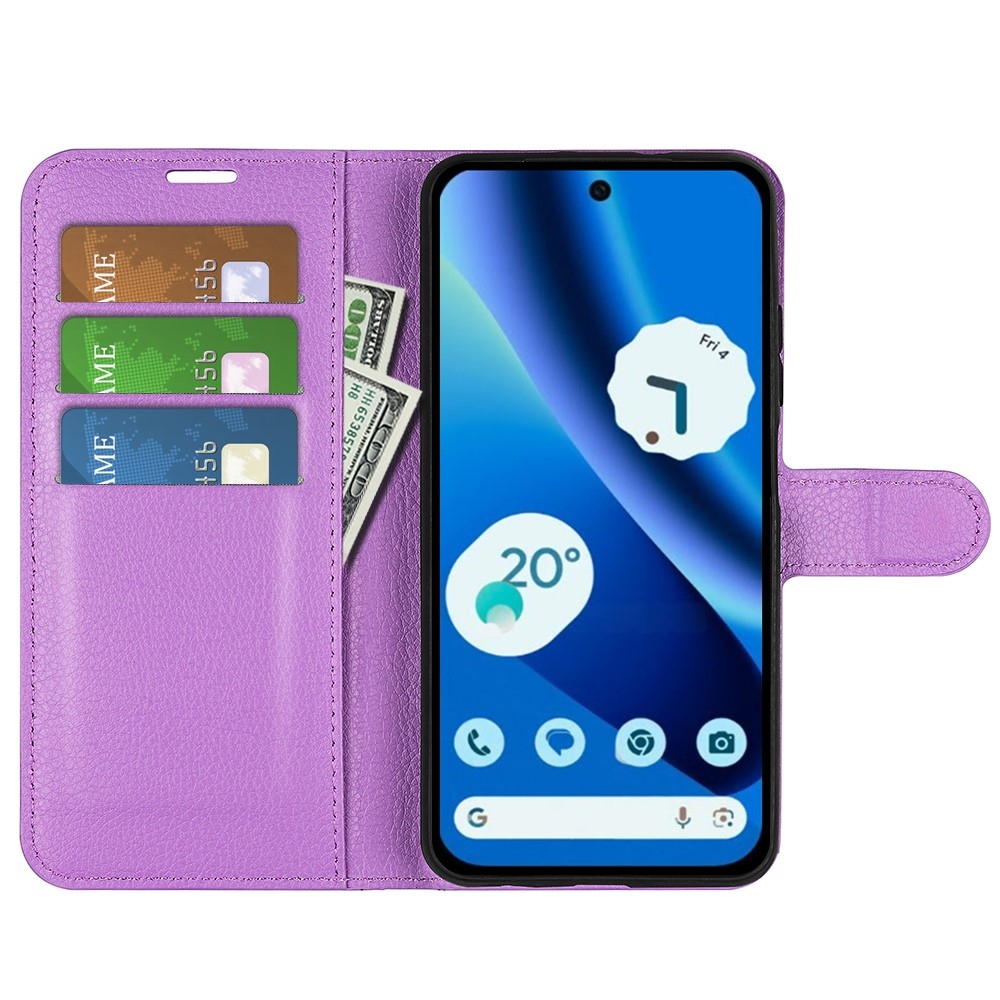 Litchi könyv tok a Google Pixel 10a készülékhez - lila