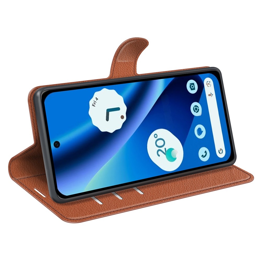 Litchi könyv tok Google Pixel 10a - barna