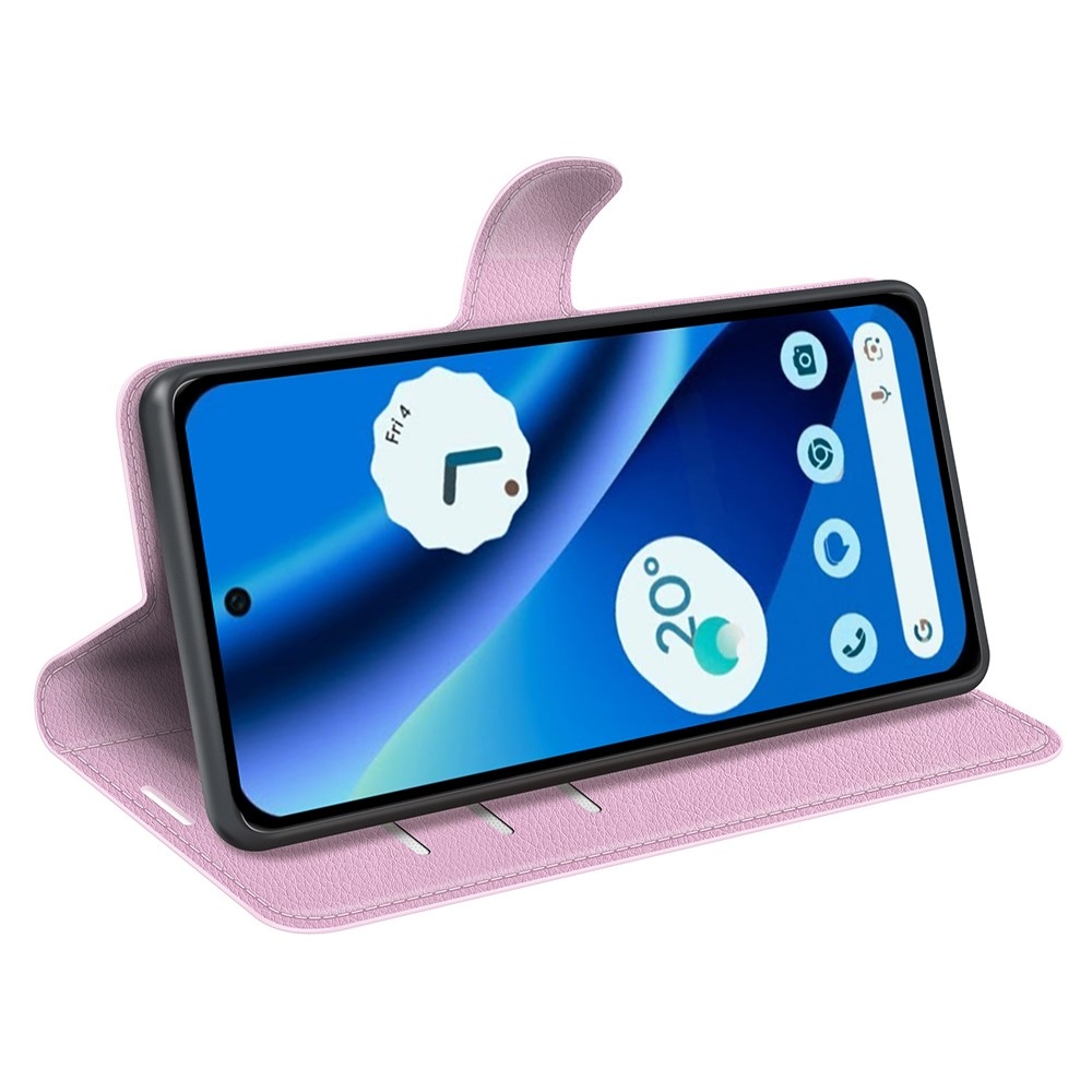 Litchi könyv tok a Google Pixel 10a készülékhez - rózsaszín