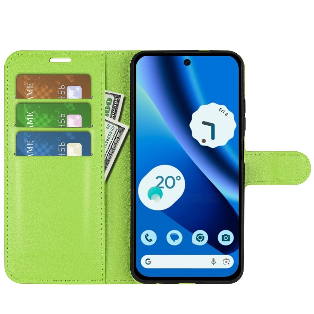 Litchi könyv tok a Google Pixel 10a készülékhez - zöld