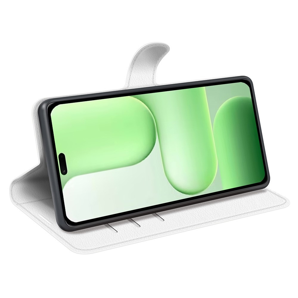 Litchi könyv tok a Honor 600 Lite 5G készülékhez - fehér