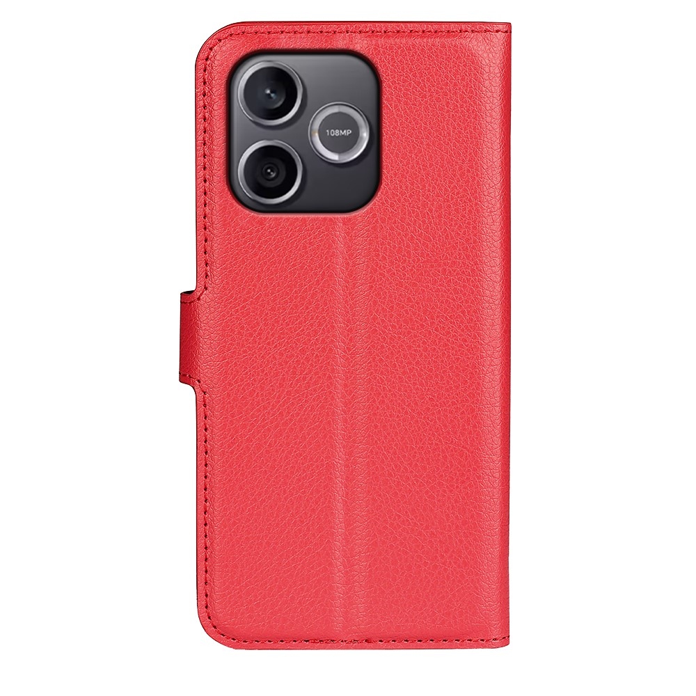 Litchi könyv tok a Honor 600 Lite 5G-hez - piros