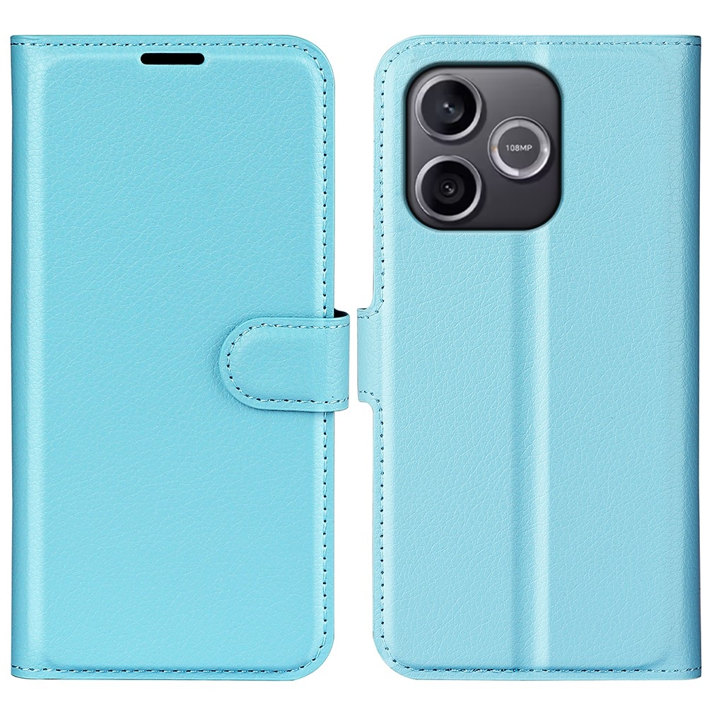 Litchi könyv tok a Honor 600 Lite 5G-hez - kék