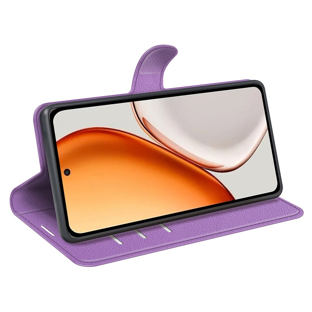 Litchi könyvtáska Honor Magic 8 Lite 5G - lila