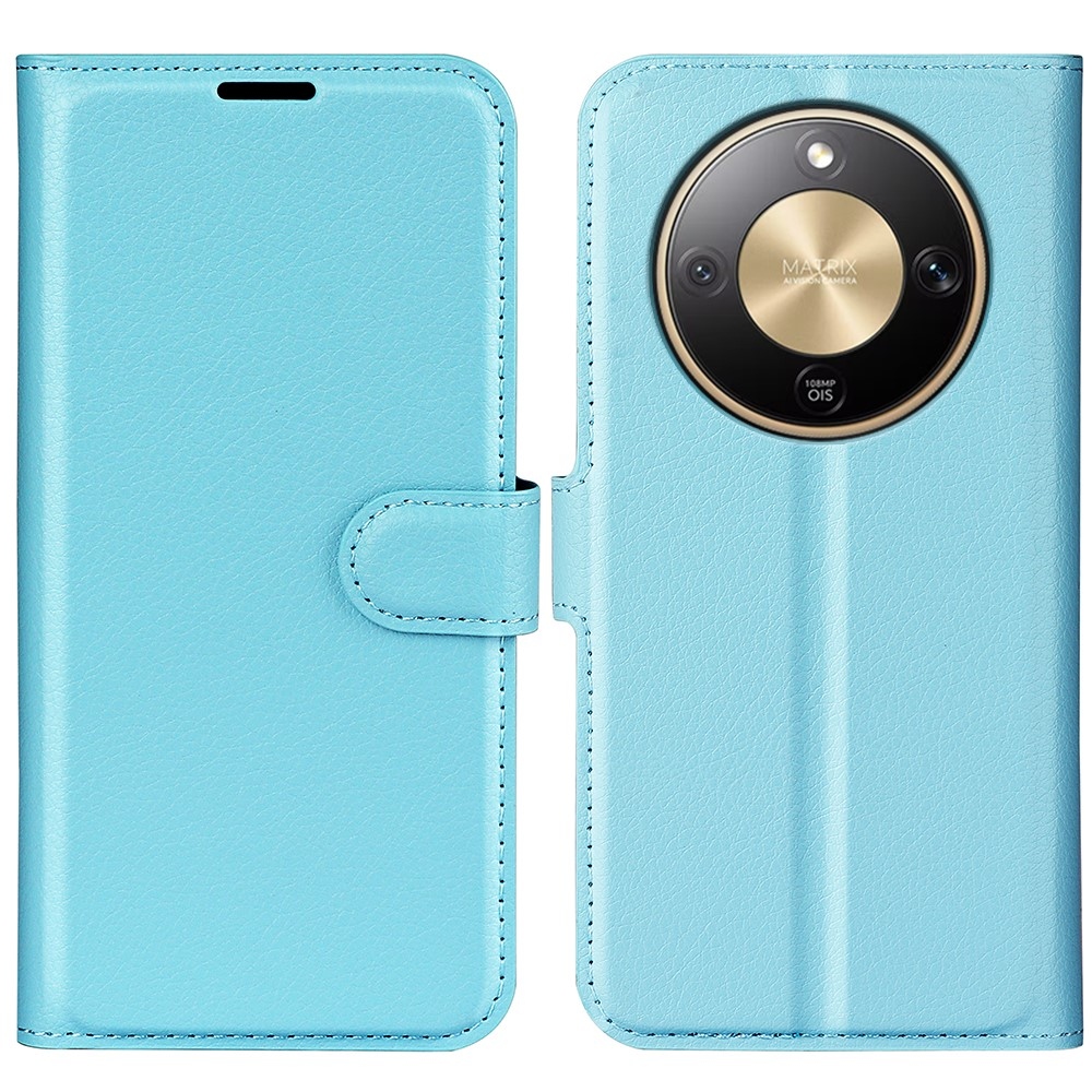 Litchi könyv tok a Honor Magic 8 Lite 5G készülékhez - kék