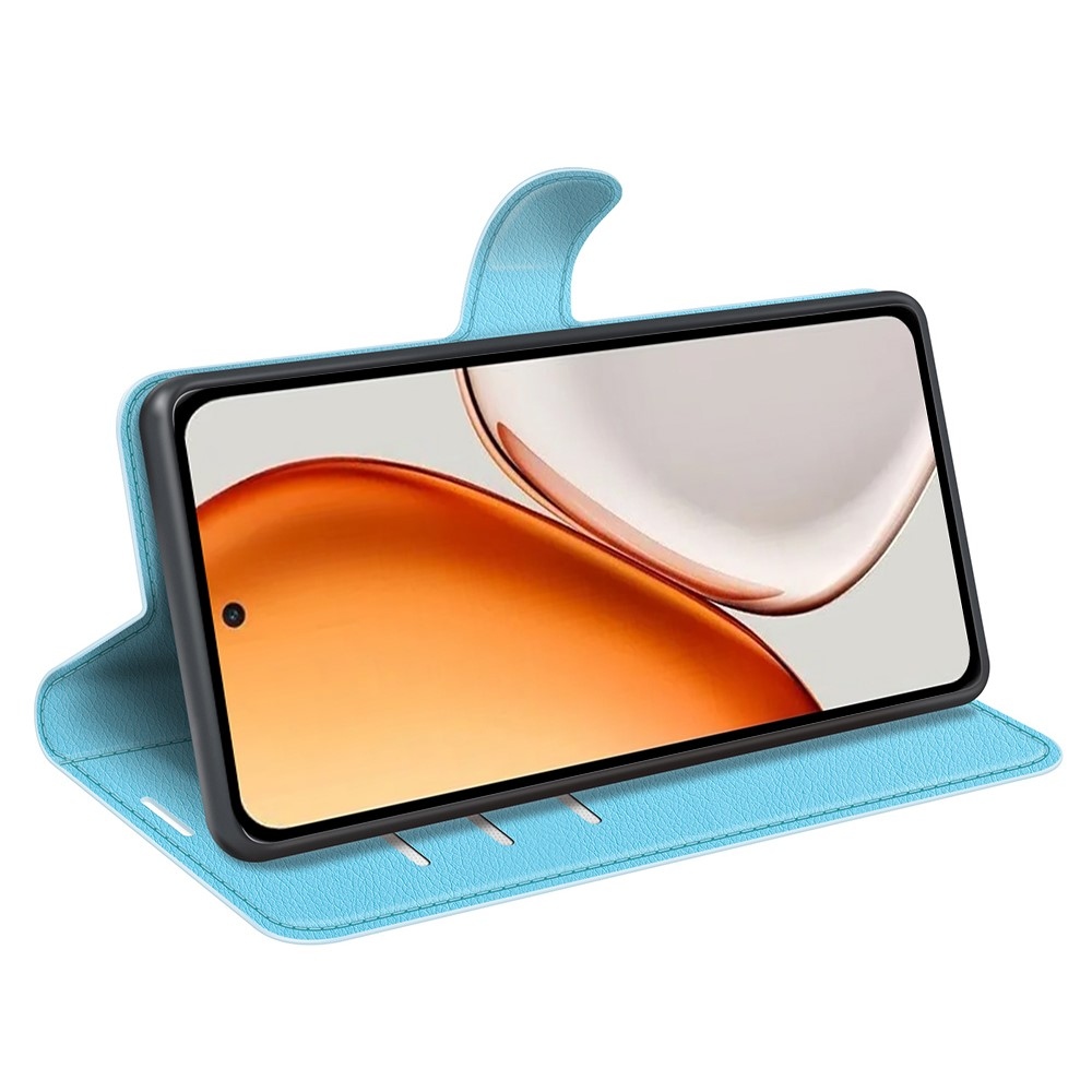 Litchi könyv tok a Honor Magic 8 Lite 5G készülékhez - kék