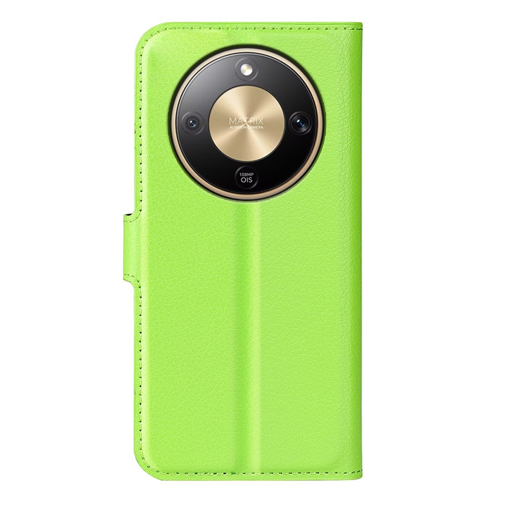 Litchi könyvtáska Honor Magic 8 Lite 5G - zöld