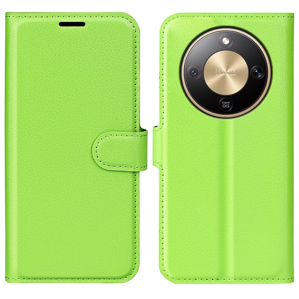 Litchi könyvtáska Honor Magic 8 Lite 5G - zöld