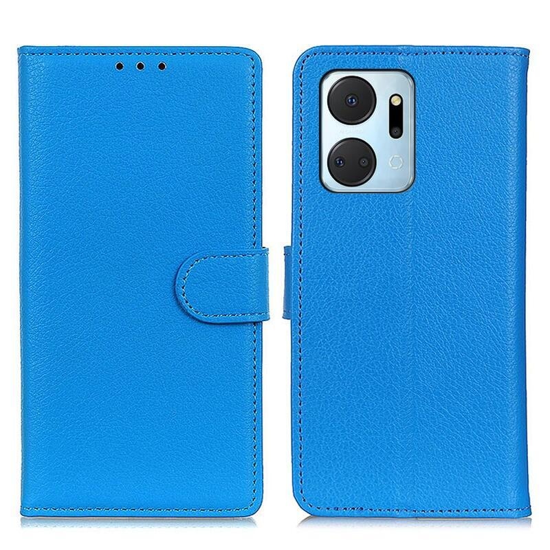 Litchi könyv tok a Honor X7a számára - kék