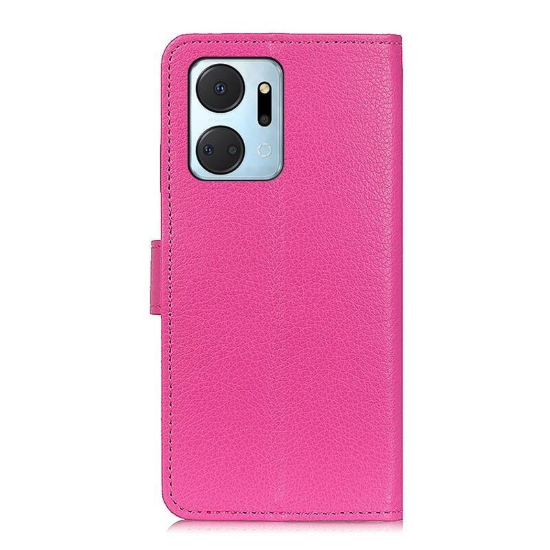 Litchi könyv tok a Honor X7a számára - rózsaszínű