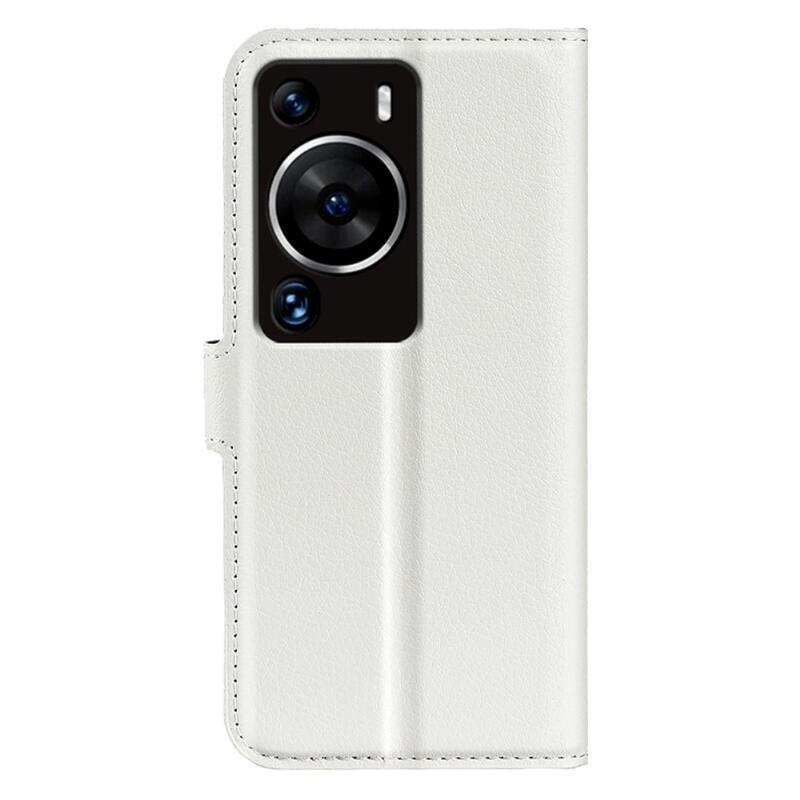 Litchi könyv tok a Huawei P60 Pro-hoz - fehér