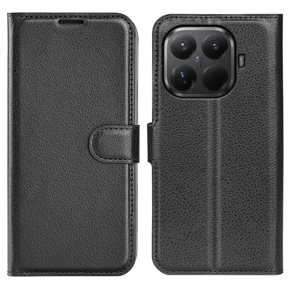 Litchi könyv tok a Xiaomi 17T-hez - fekete