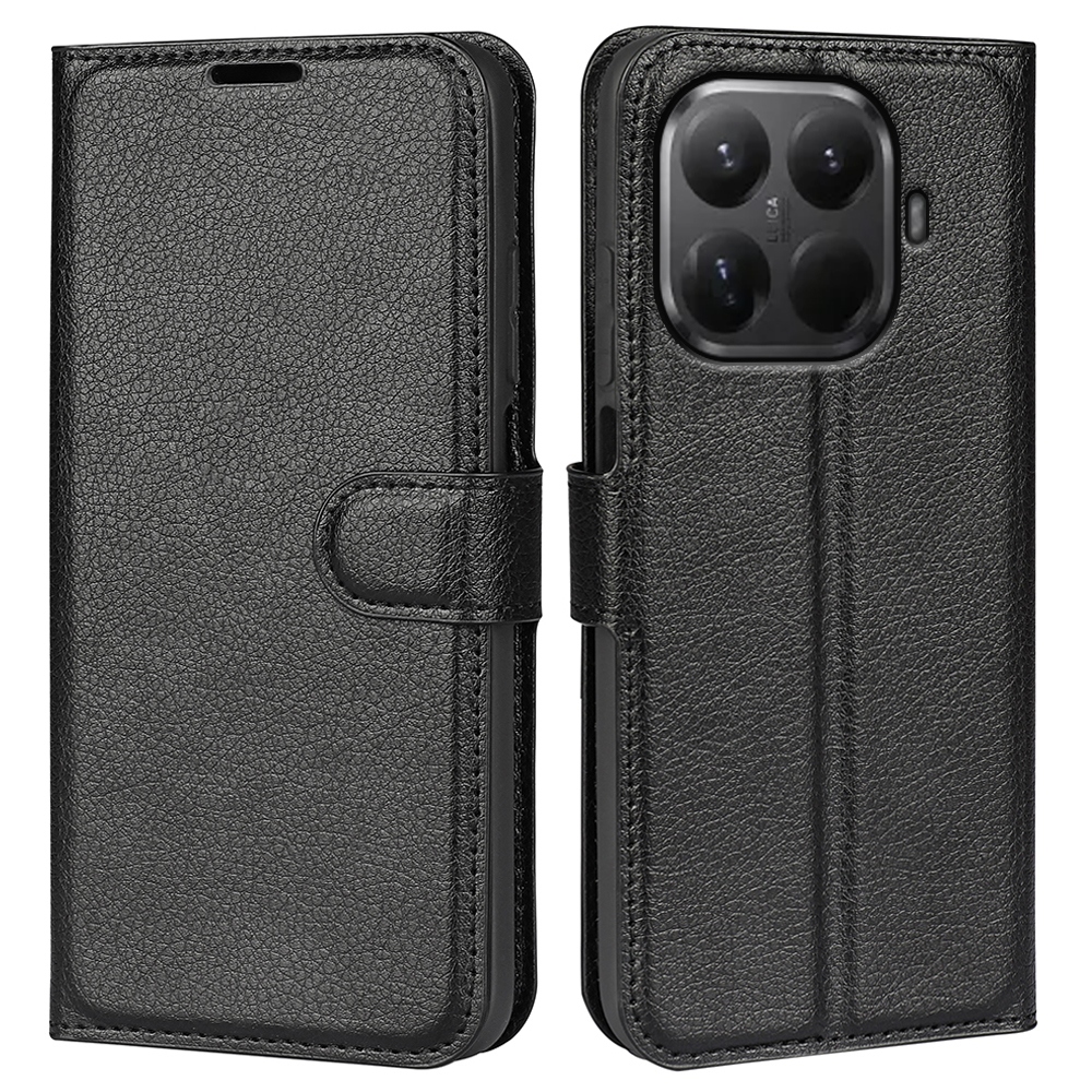 Litchi könyv tok a Xiaomi 17T-hez - fekete