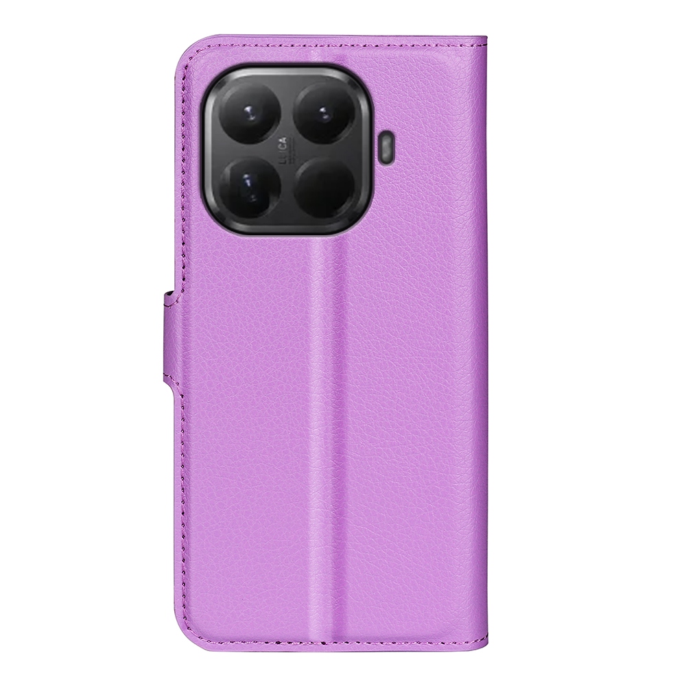 Litchi könyvformájú tok a Xiaomi 17T mobiltelefonhoz – lila