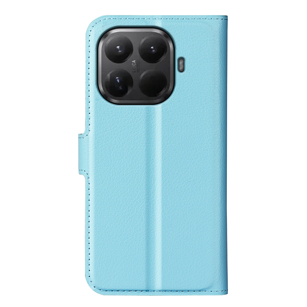 Litchi könyvformájú tok a Xiaomi 17T mobiltelefonhoz – kék