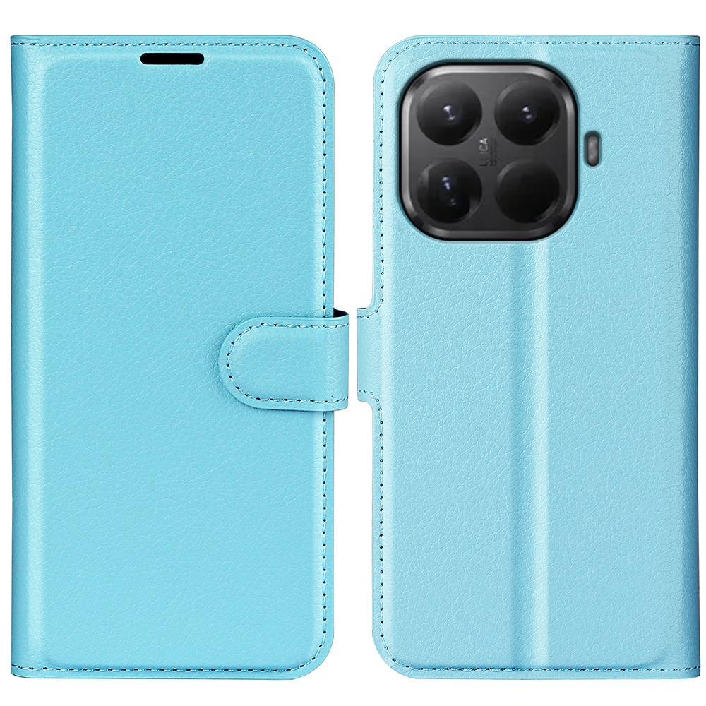Litchi könyvformájú tok a Xiaomi 17T mobiltelefonhoz – kék