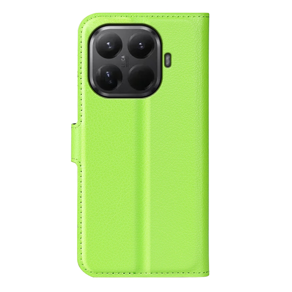 Litchi könyvformájú tok a Xiaomi 17T mobiltelefonhoz – zöld