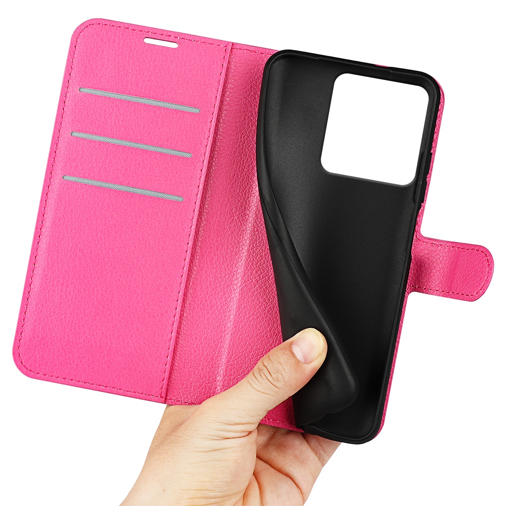 Litchi könyv tok Motorola Edge 70 5G - rózsa