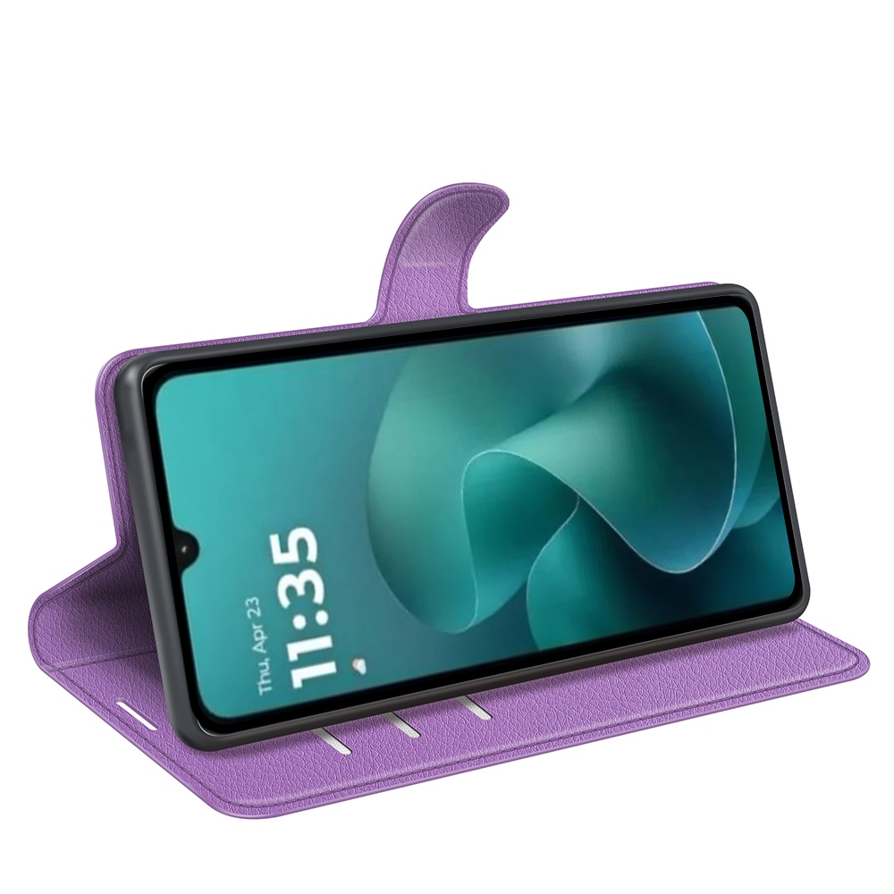 Litchi könyv tok Motorola Moto G06-hoz - lila