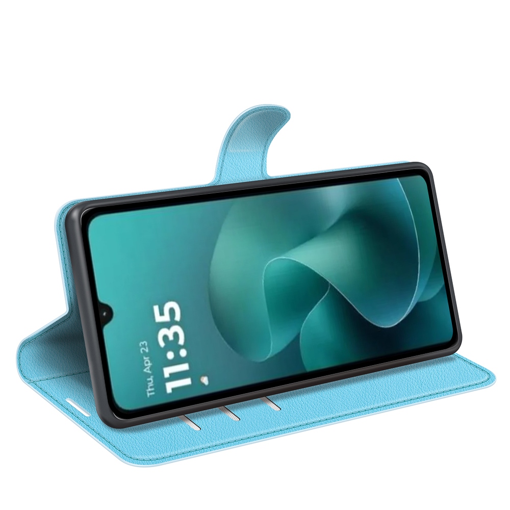 Litchi könyv tok Motorola Moto G06-hoz - kék