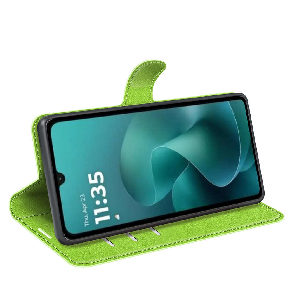 Litchi könyv tok Motorola Moto G06-hoz - zöld