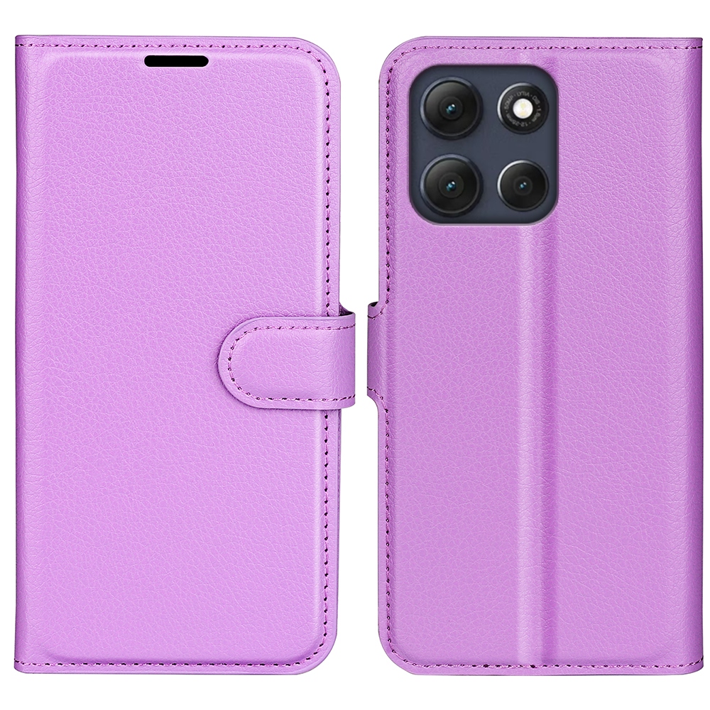 Litchi könyvformájú tok a Motorola Moto G86 5G-hez – lila