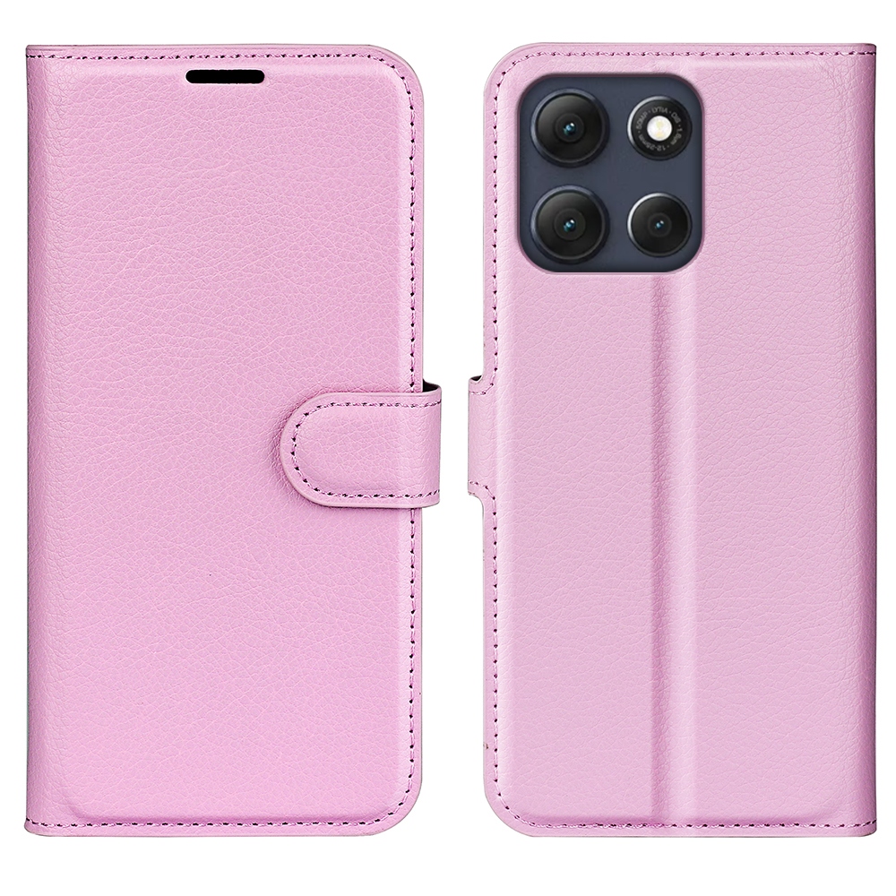 Litchi könyvformájú tok a Motorola Moto G86 5G-hez – rózsaszín