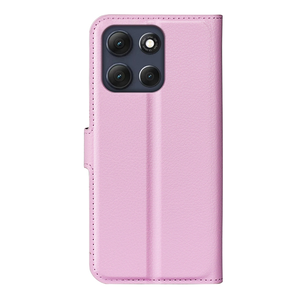 Litchi könyvformájú tok a Motorola Moto G86 5G-hez – rózsaszín