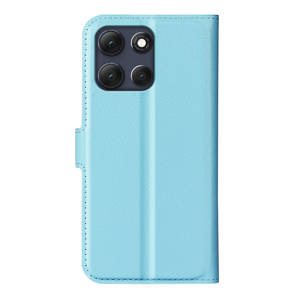 Litchi könyvformájú tok a Motorola Moto G86 Power 5G-hez – kék