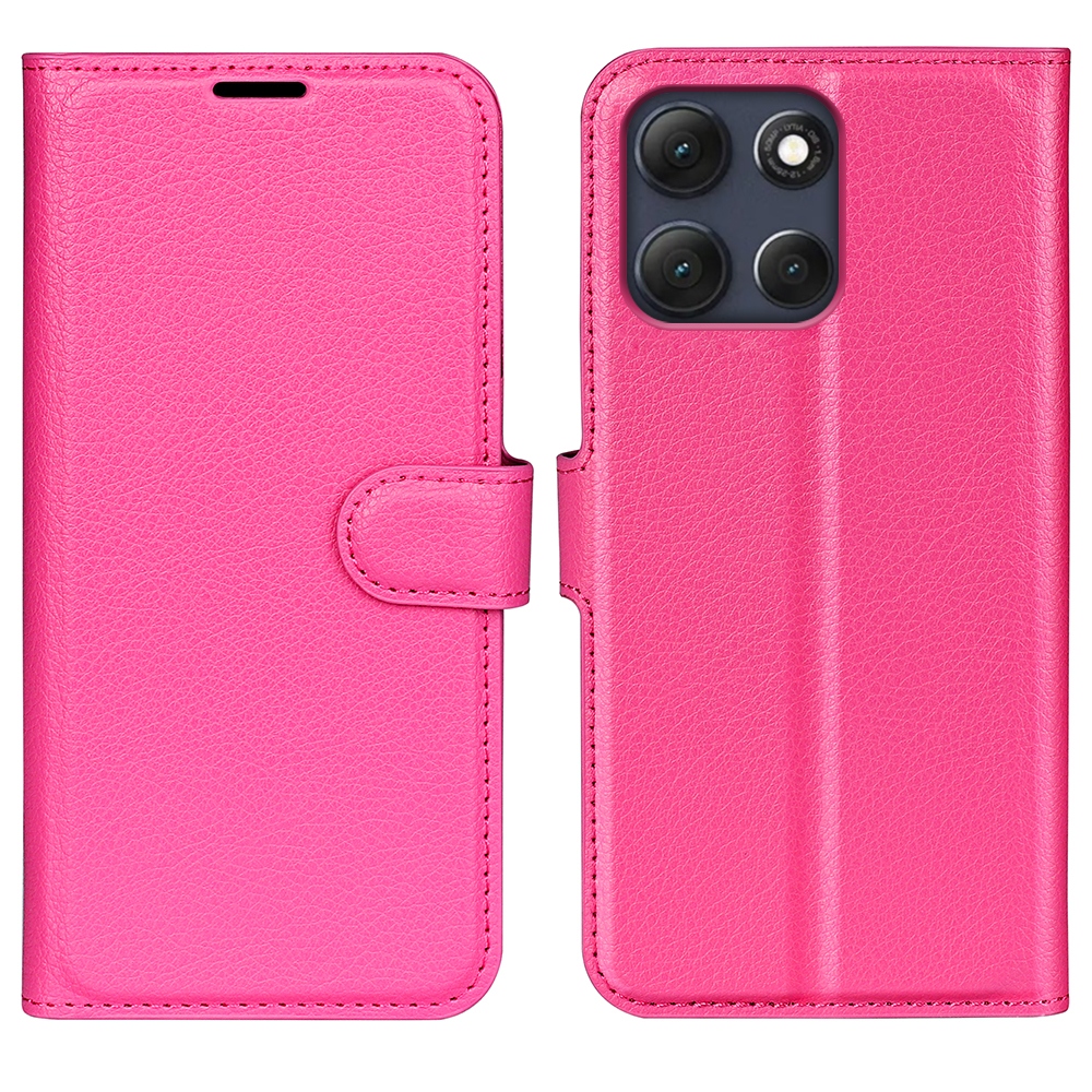 Litchi könyvformájú tok a Motorola Moto G86 Power 5G-hez – rózsaszín