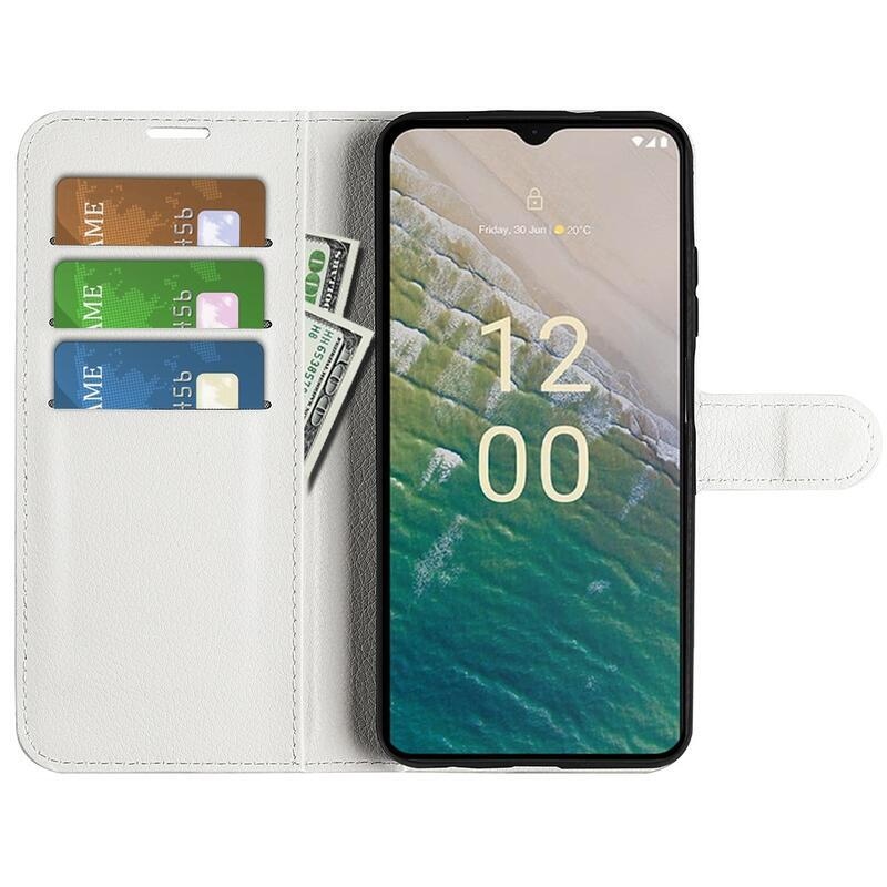 Litchi könyvtáska Nokia C32 készülékhez - fehér