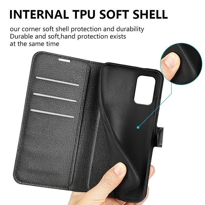 Litchi könyvtáska Nokia C32 készülékhez - fekete