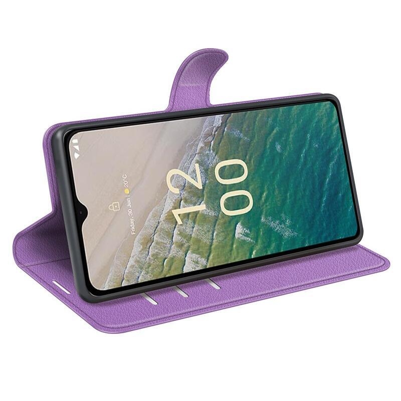 Litchi könyvtáska Nokia C32 készülékhez - lila