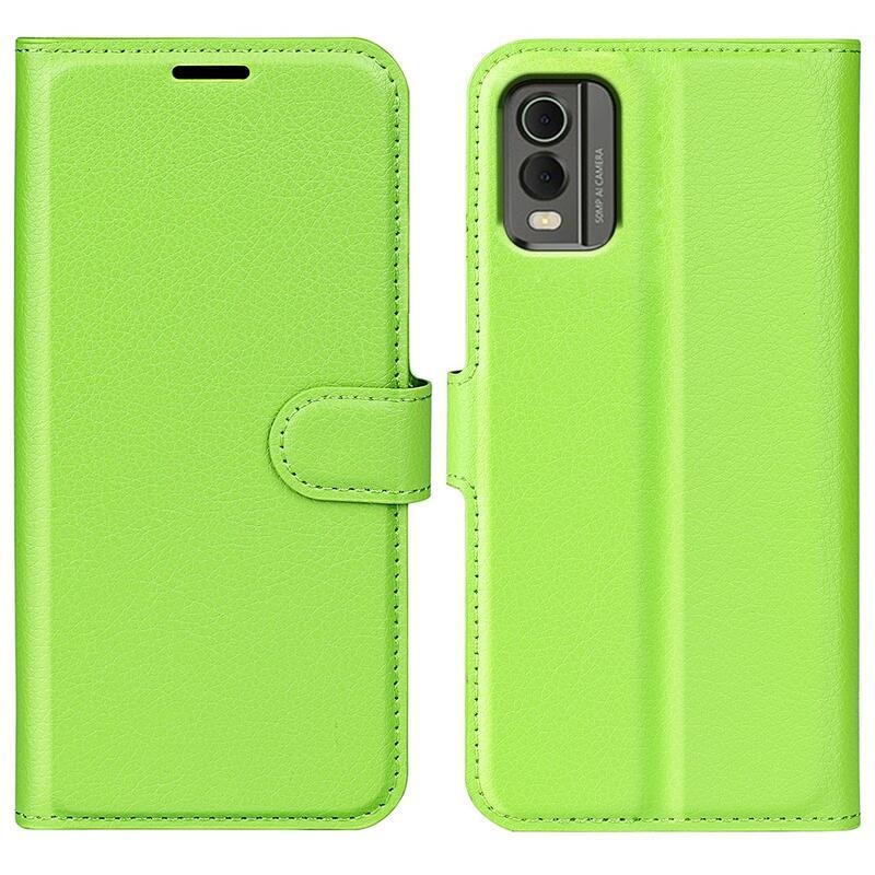 Litchi könyvtáska Nokia C32 készülékhez - zöld