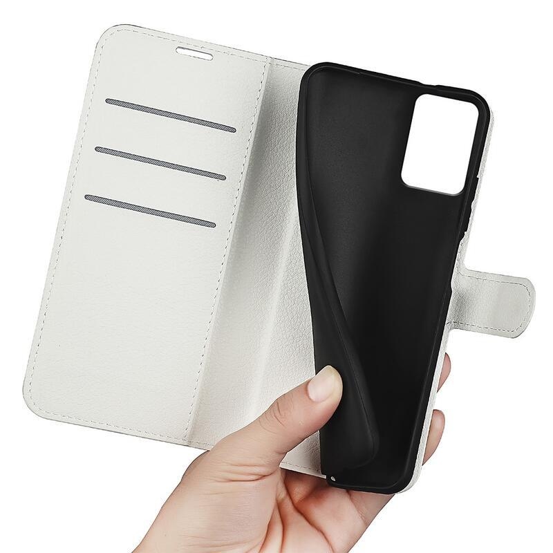 Litchi könyvtáska Nokia G22 készülékhez - fehér