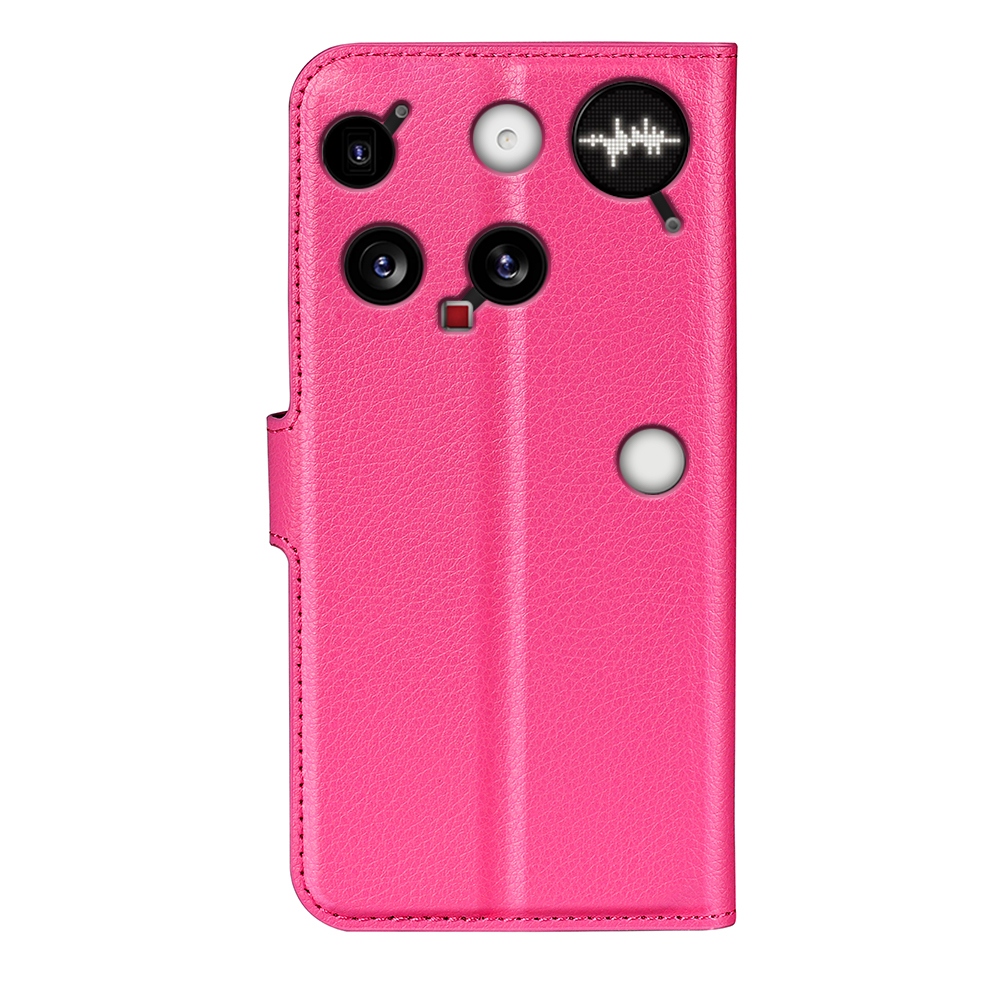 Litchi könyv tok Nothing Phone (3) 5G - rózsa