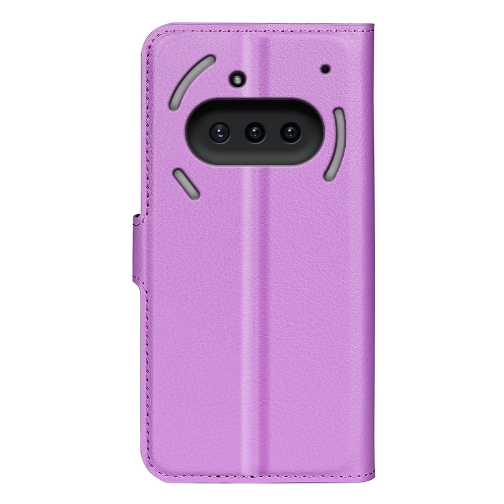 Litchi könyvtáska Nothing Phone-hoz (3a) - lila