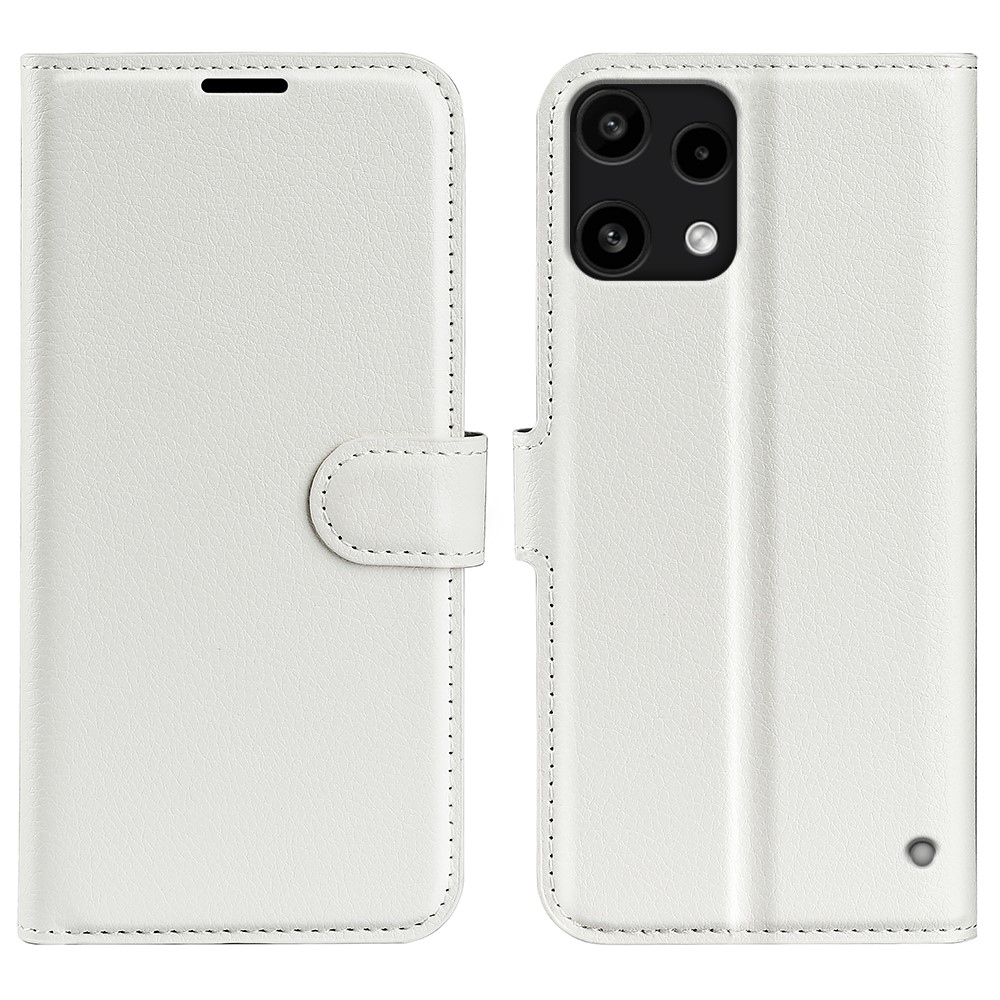 Litchi könyvtáska Nothing Phone (3a) Lite 5G készülékhez - fehér