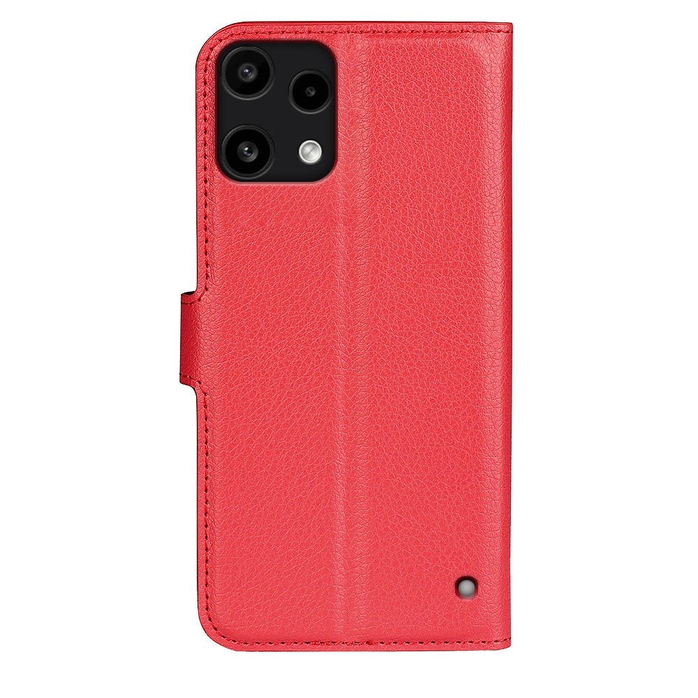 Litchi könyvtáska Nothing Phone (3a) Lite 5G telefonhoz - piros