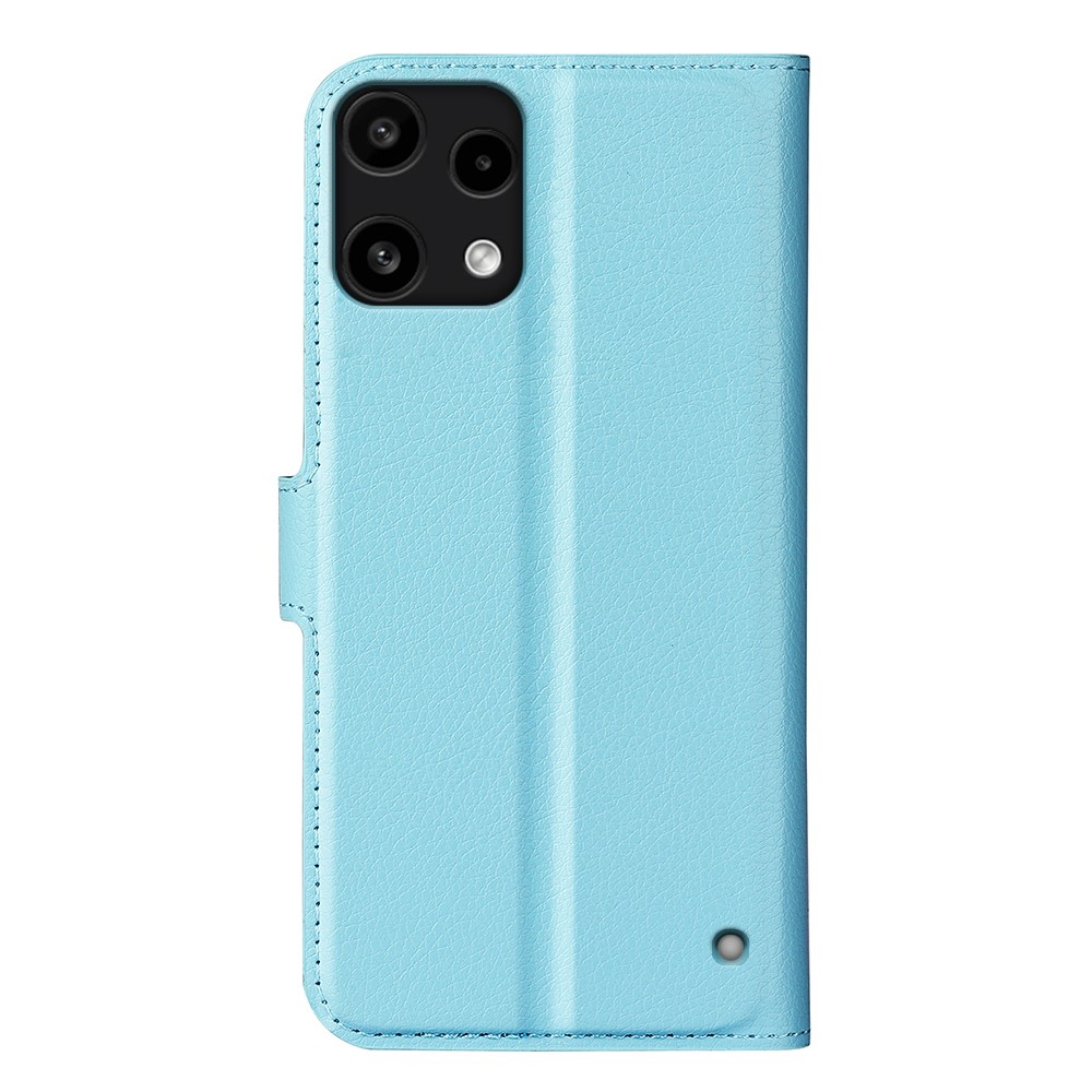 Litchi könyvtáska Nothing Phone (3a) Lite 5G telefonhoz - kék