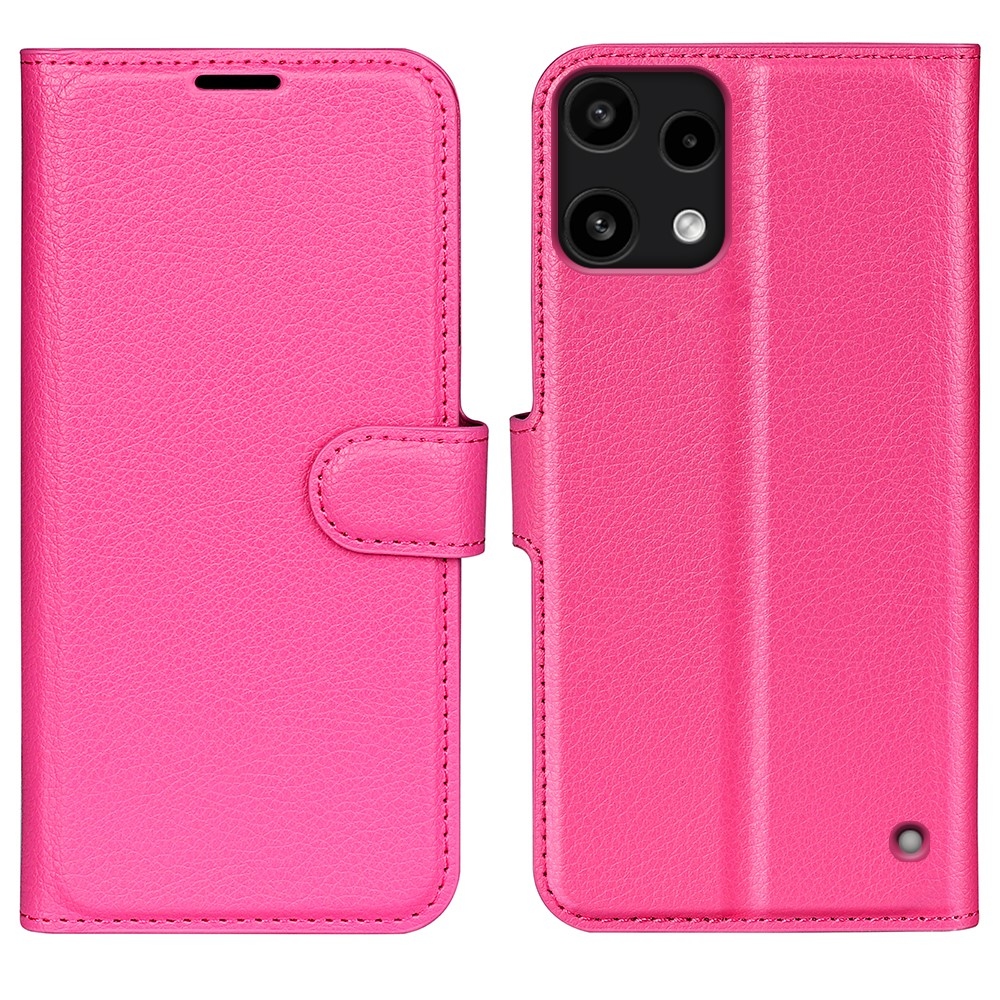 Litchi könyvtáska Nothing Phone (3a) Lite 5G telefonhoz - rózsaszínű