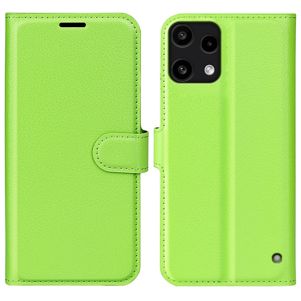 Litchi könyvtáska Nothing Phone (3a) Lite 5G készülékhez - zöld