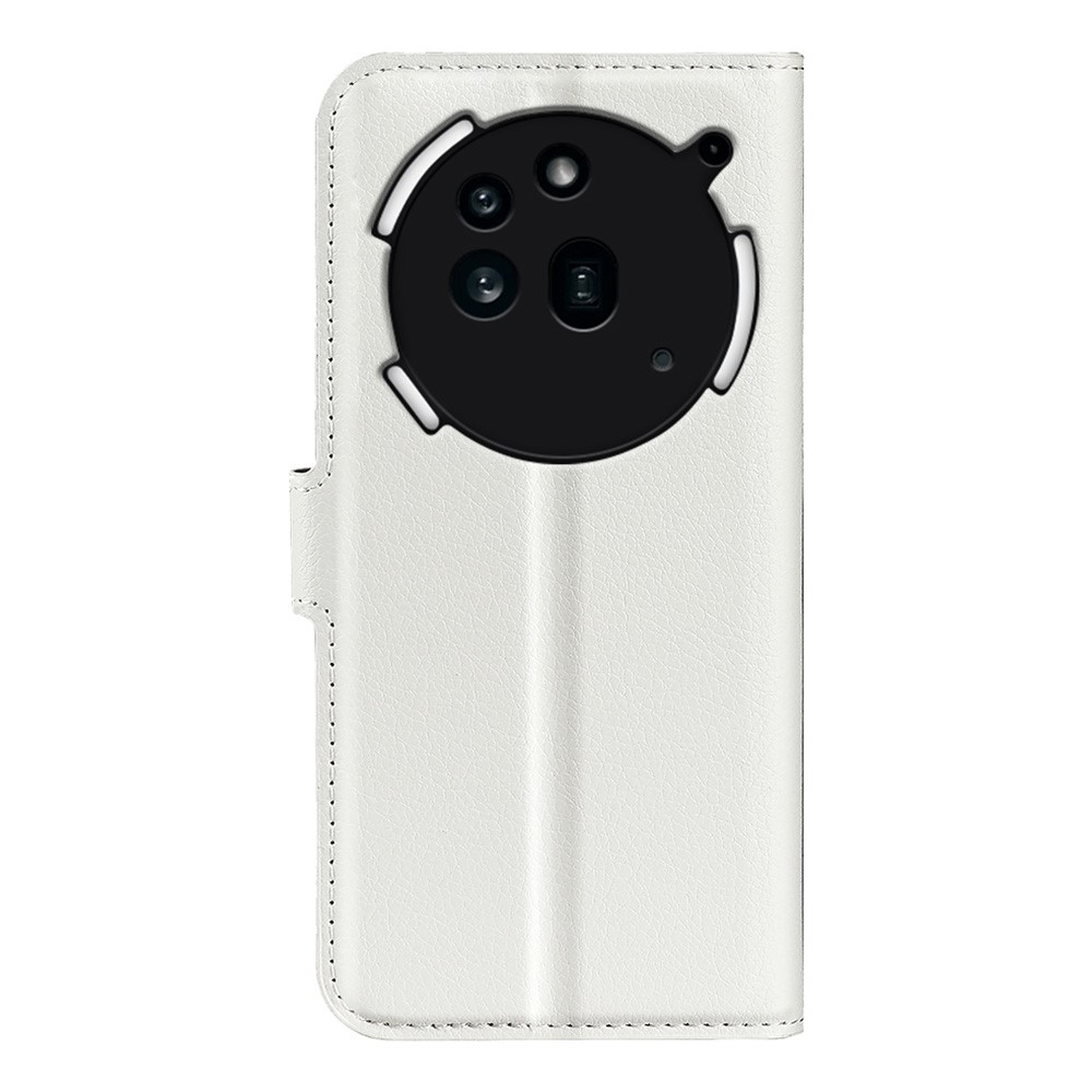 Litchi könyvtáska Nothing Phone (3a) Pro készülékhez - fehér